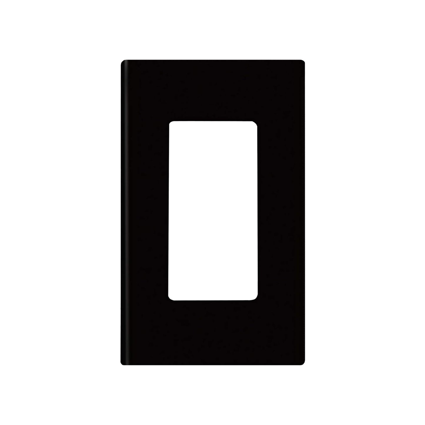 Placa de 1 Ventana Negro Decora Plus Leviton