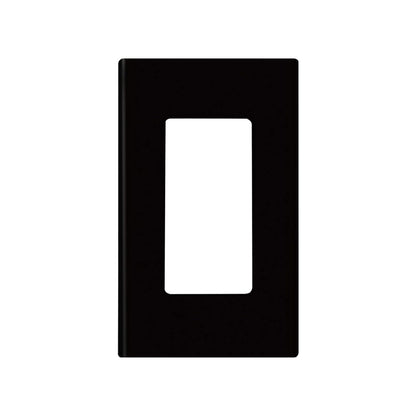 Placa de 1 Ventana Negro Decora Plus Leviton