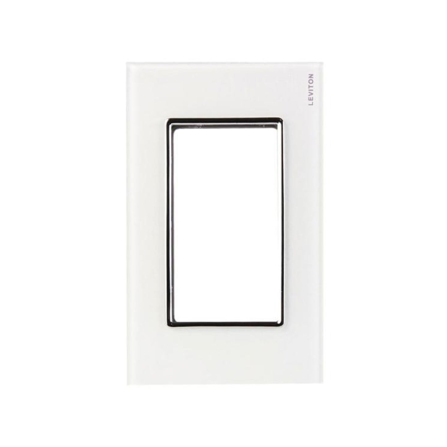 Placa de 3 Módulos Blanca Cristal Blanco Stalo & Kristalo Leviton