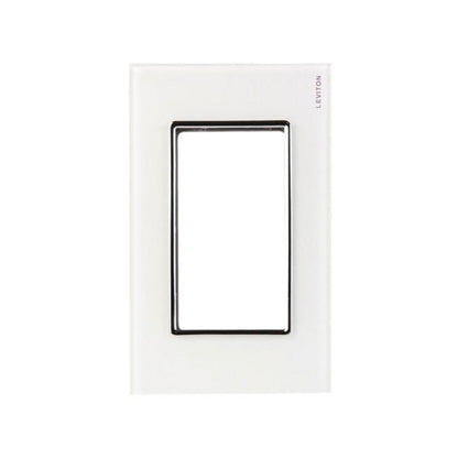 Placa de 3 Módulos Blanca Cristal Blanco Stalo & Kristalo Leviton