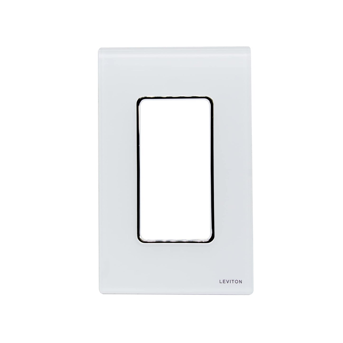 Placa de Cristal Blanco para accesorios Decora Leviton
