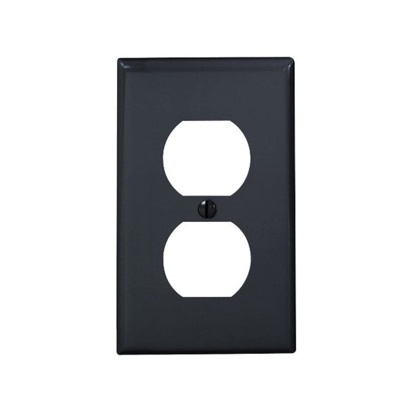 Placa para Contacto Dúplex Nylon Negro Leviton