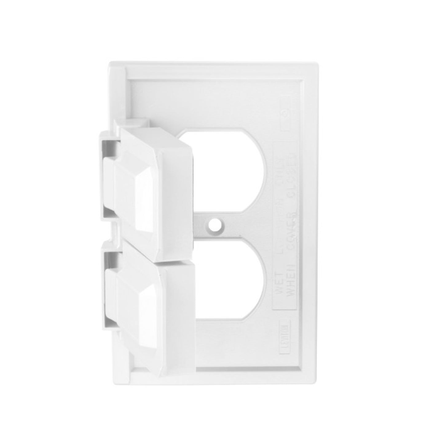 Placa Termoplástica para Intemperie Dúplex Blanco Leviton