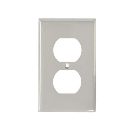 Placa para Contacto Dúplex Nylon Gris Leviton