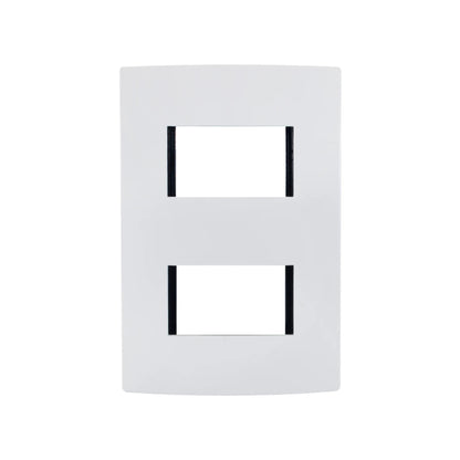 Placa de 2 Módulos Blanco Modular Leviton