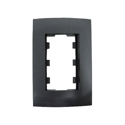 Placa de 3 Módulos Grafito Modular Ultra Leviton