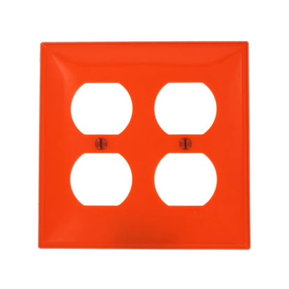 Placa para Contacto Cuadruple Naranja Leviton