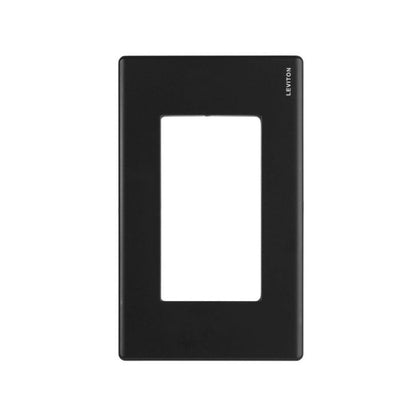 Placa de 3 Módulos 1/3 Negro Mate Stalo & Kristalo Leviton
