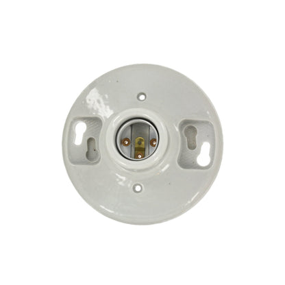 Base Portalámpara Porcelana E26 Blanco Leviton