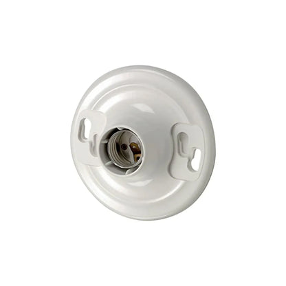 Base Portalámpara Redonda 15A Blanco Leviton