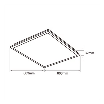 Panel LED Empotrable 40W Luz Fría Blanco Tecnolite