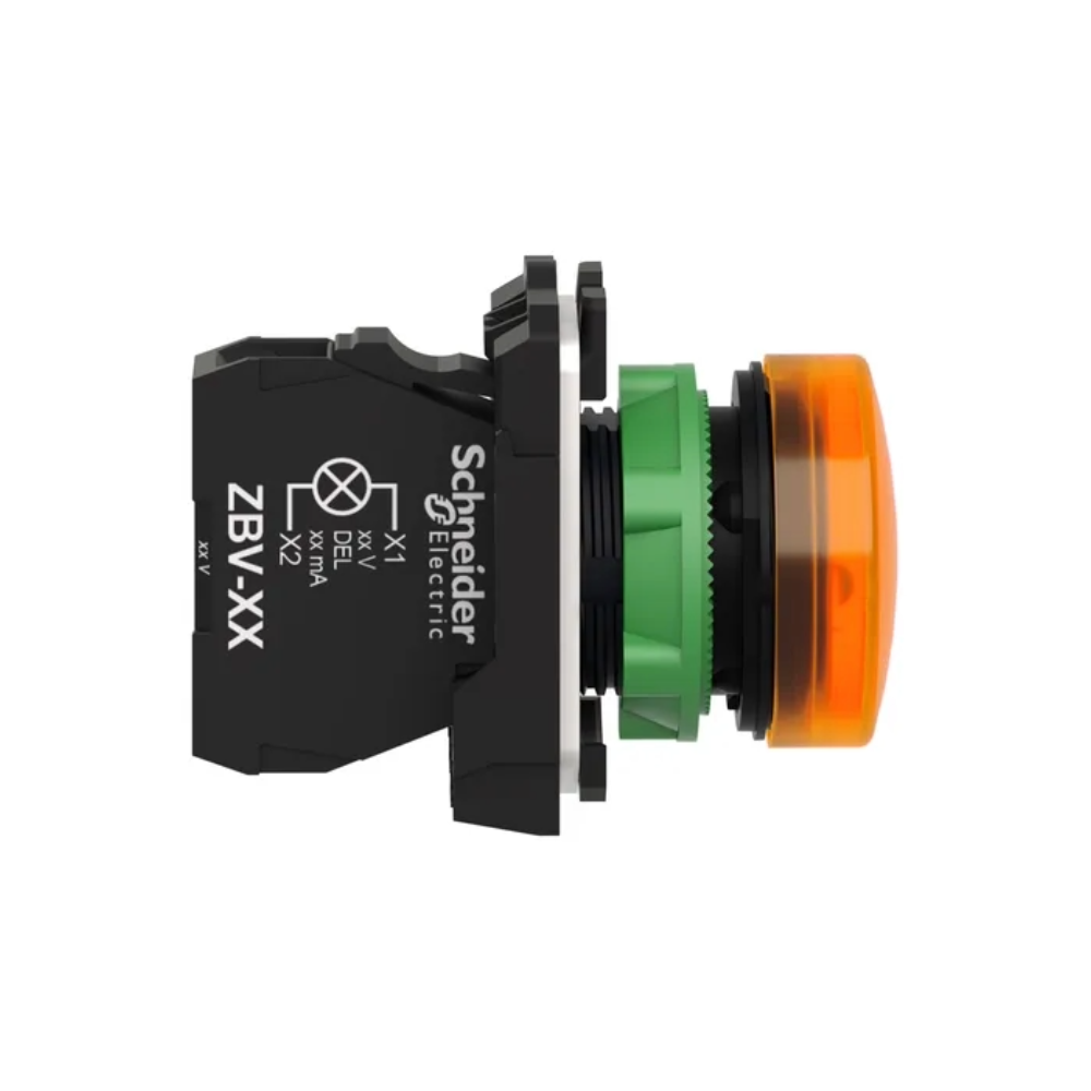 Piloto Luminoso Naranaja LED Redondo 22 mm IP65 Schneider Electric XB5AVG5