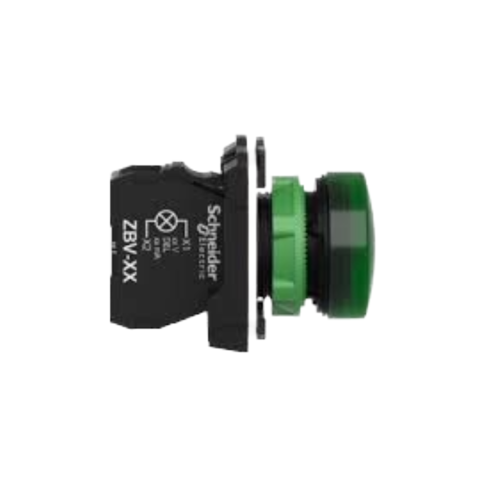 Piloto Luminoso Redondo Verde 22 mm IP65 Schneider Electric XB5AVG3
