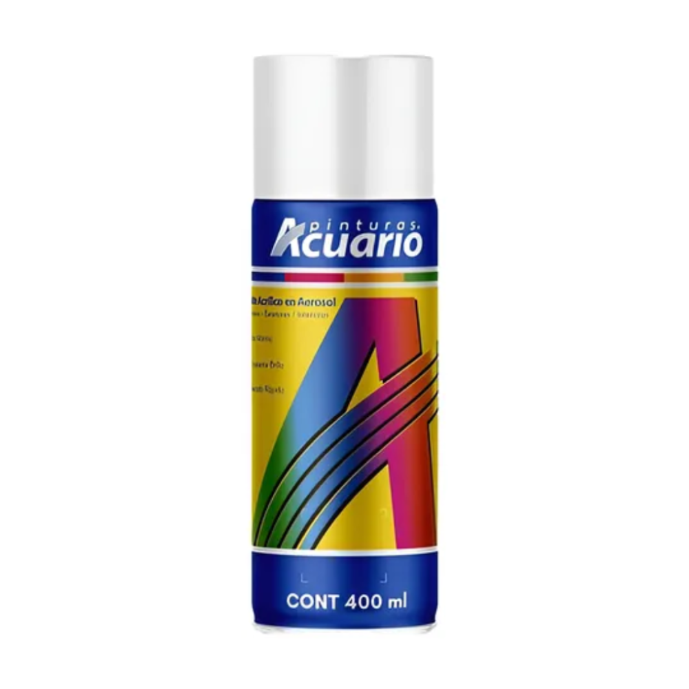 Pintura en Aerosol 400 ml Blanco Mate Acuario