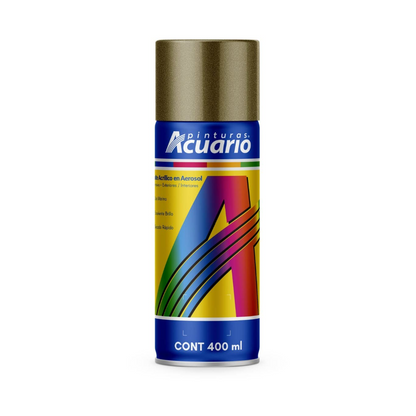 Pintura en Aerosol 400 ml Oro Rico Metalico Acuario