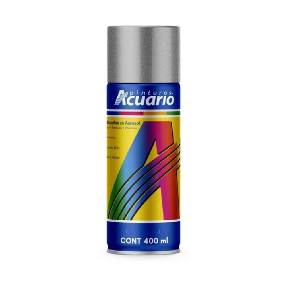 Pintura en Aerosol 400 ml Platino Acuario