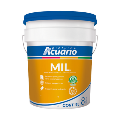 Pintura Blanca Cover 1000 19 Lts Acuario