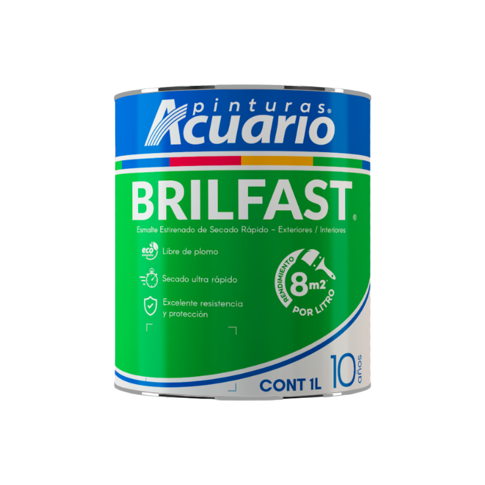 Pintura Esmalte Base Pastel Bril Fast 1 Lt Acuario