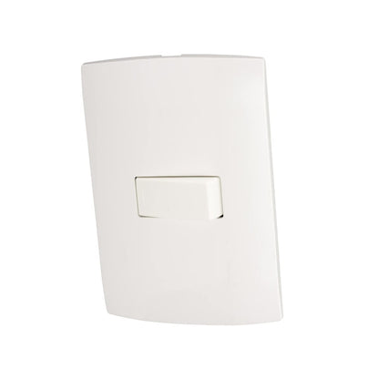 Placa Armada con Apagador Sencillo 16A color Blanco Marisio Schneider Electric MWD62014