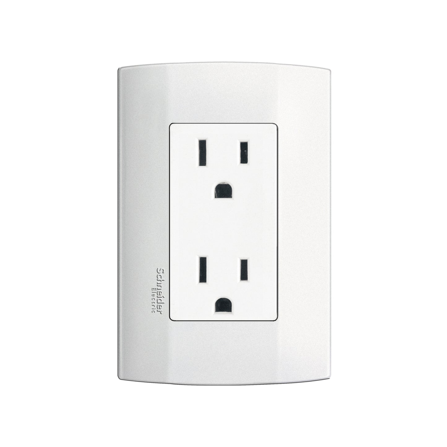 Placa Armada con Contacto Dúplex 2P+T 15A color Blanco Marisio Schneider Electric MWD131317544