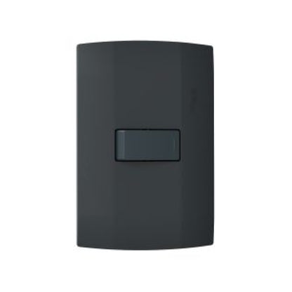 Placa Armada con Pulsador color Negro Marisio Schneider Electric MWD62067