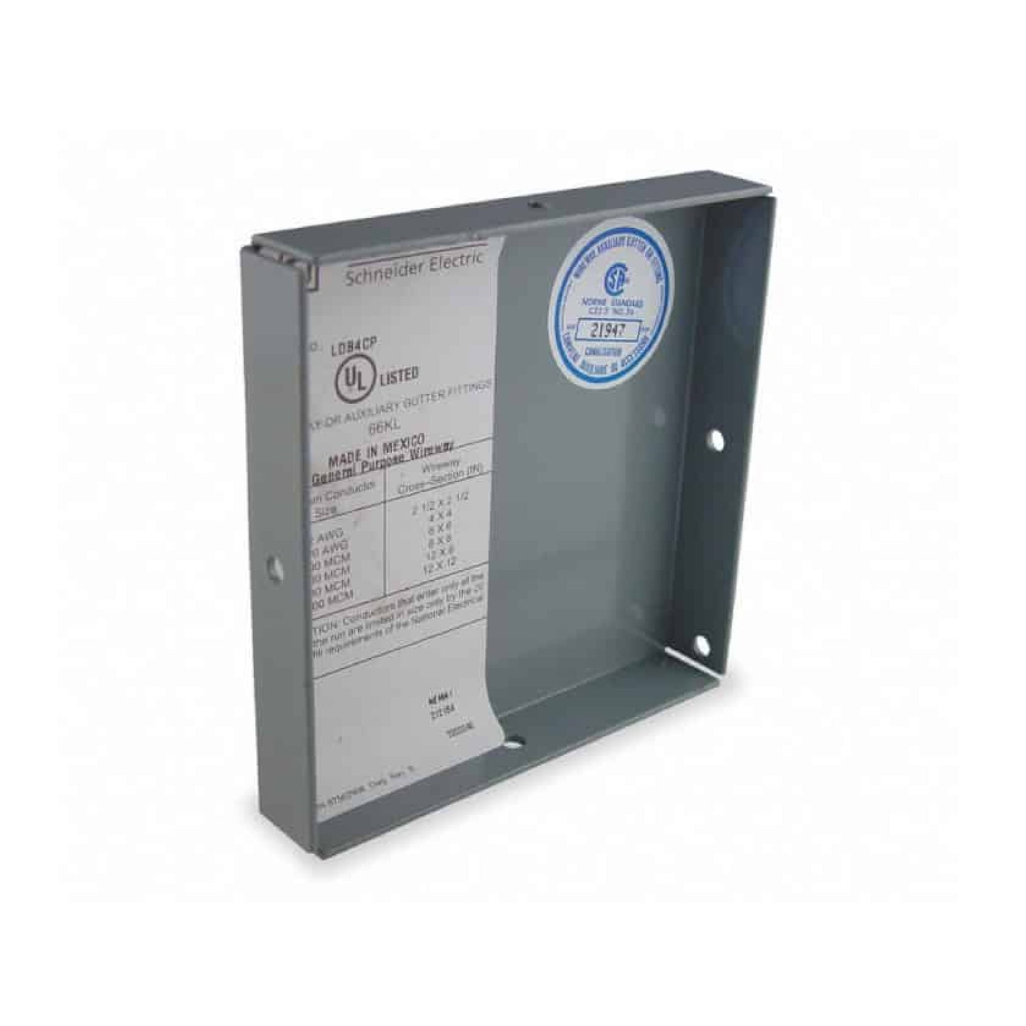 Placa Cierre para Ducto Cuadrado 152.4 x 152.4 mm Schneider Electric LD6CPM