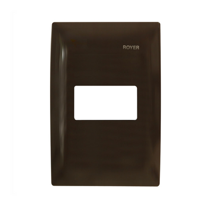 Placa de 1 módulo color Chocolate Royer 100 Eaton