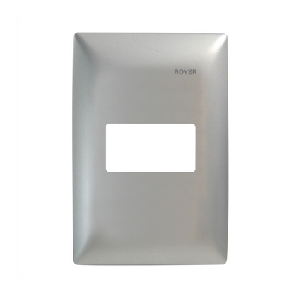 Placa de 1 módulo color Plata Royer 100 Eaton
