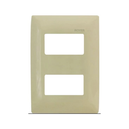 Placa de 2 módulos color Marfil Royer 100 Eaton