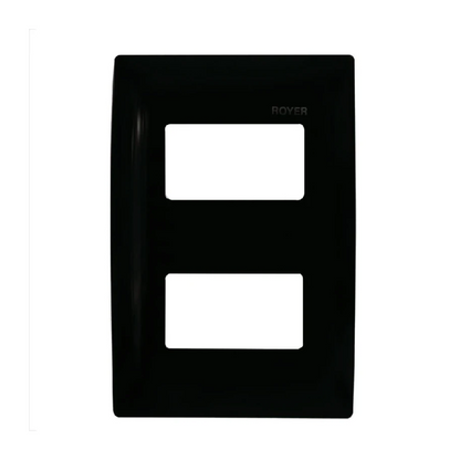 Placa de 2 módulos color Negro Royer 100 Eaton