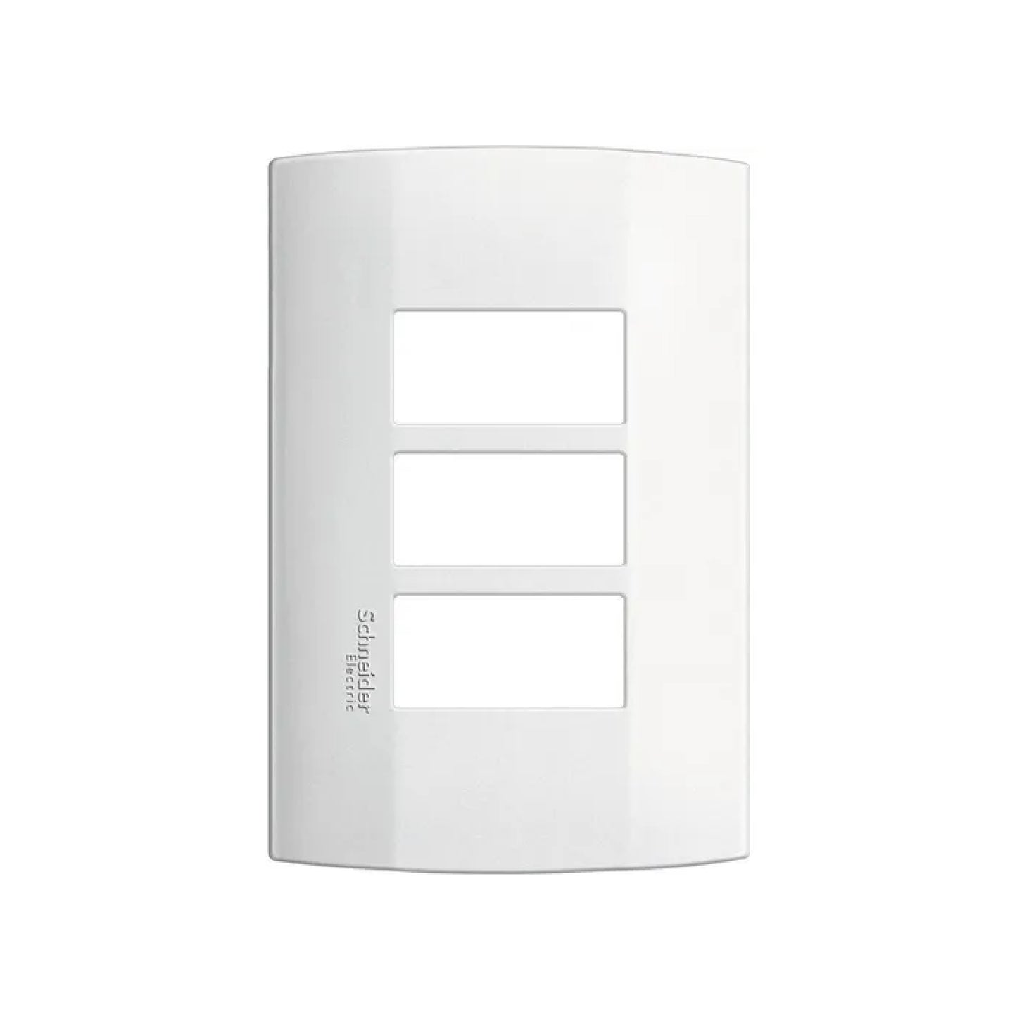Placa de 3 Módulos color Blanco Marisio Schneider Electric MWD130617223