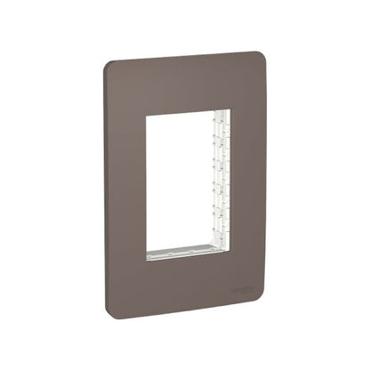 Placa de 3 Módulos y 1 Segmento color Planet Brown Orion Schneider Electric S735103264