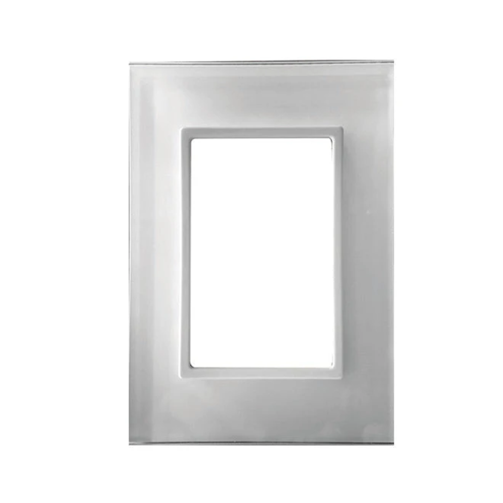 Placa de 3 módulos Blanco cristal Royer 100 Plus Eaton