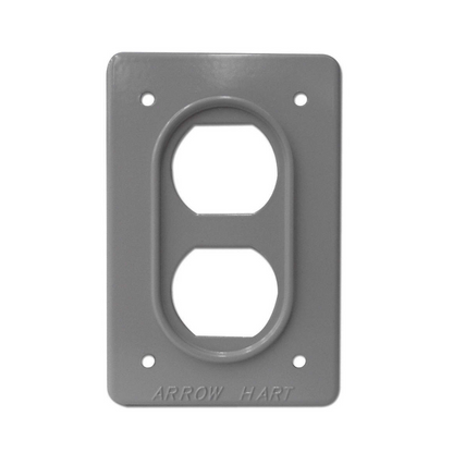 Placa industrial Dúplex AH23 color Gris Arrow Hart Eaton