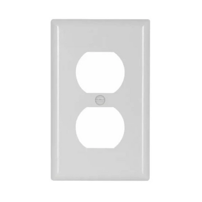 Placa para Contacto Dúplex Termoplastico PVC Blanco Royer