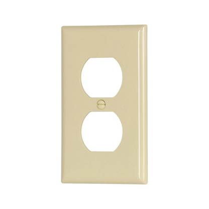 Placa para contacto dúplex color Marfil Arrow Hart Eaton