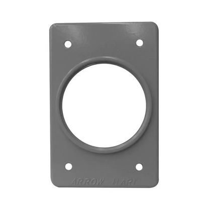 Placa tipo industrial perforada 55mm Gris Arrow Hart Eaton