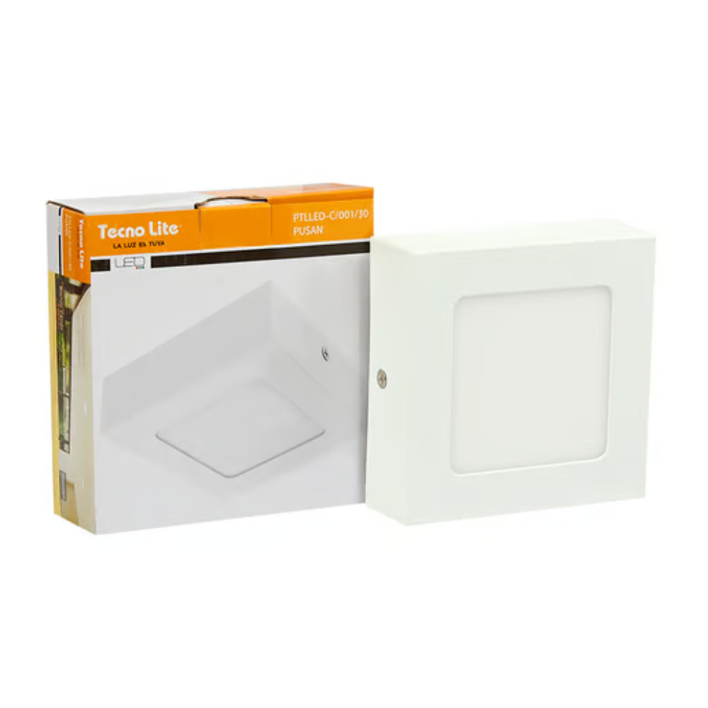 Plafón LED Luz Cálida 6W Blanco Algedi Tecnolite