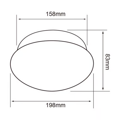 Plafón LED Luz Fría 12W Blanco Tecnolite
