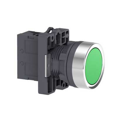 Pulsador Completo Easy Verde 22 mm Schneider Electric XA2EA31