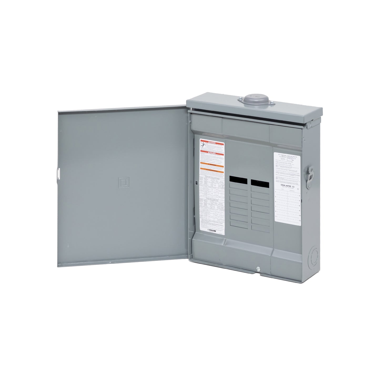 Centro de Carga QO Square D 125A 1F 12P NEMA 3R con Barra a Tierra y Neutro Schnieder Electric QO112L125PGRB
