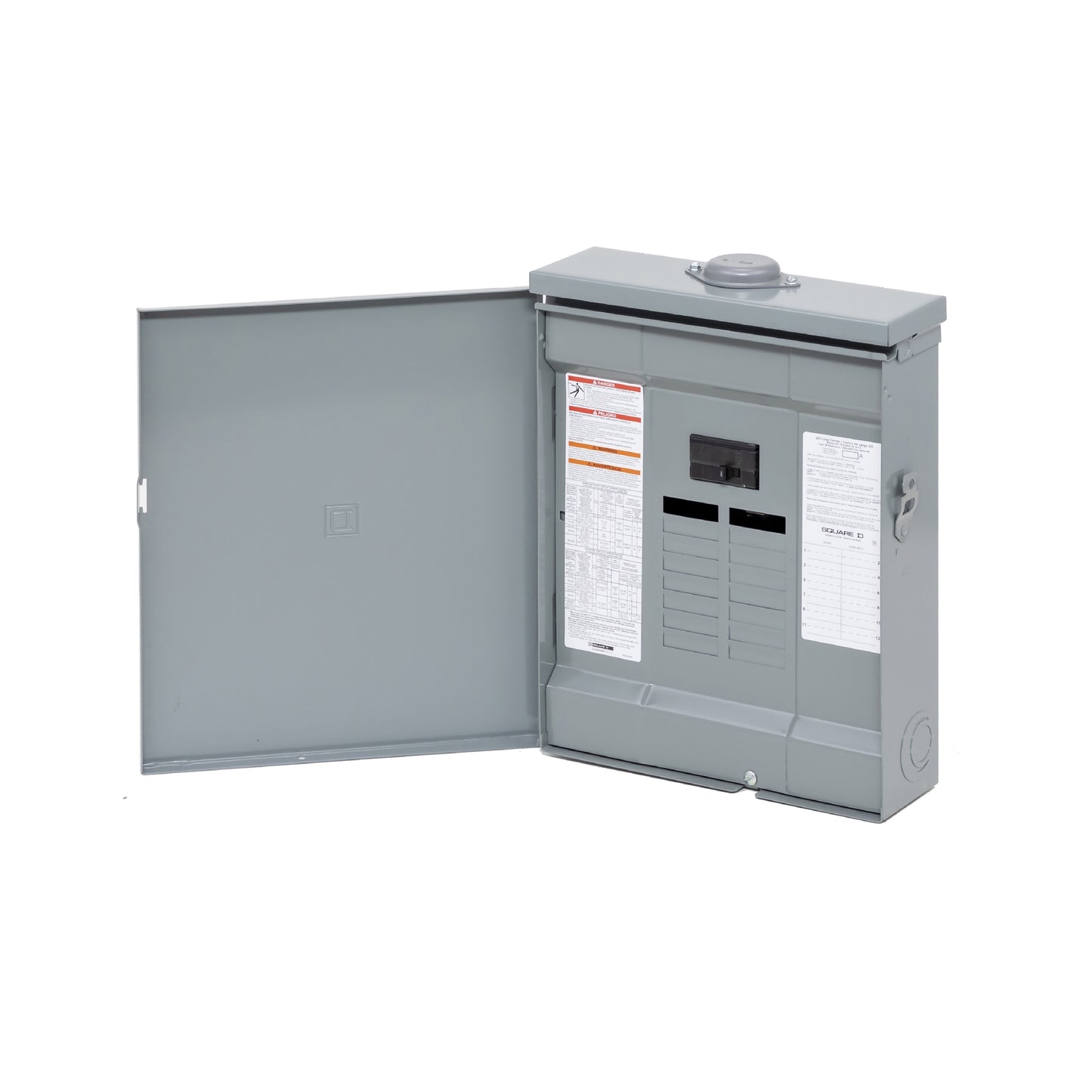 Centro de Carga QO Interruptor Principal 100 A, 1 F, 3H 12 Espacios, NEMA3R, Pon Schneider Electric QO112M100PRB