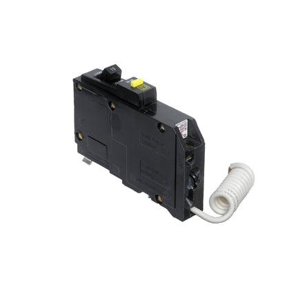 Interruptor Termoagnético 1 Polo 15 A con Protección Falla a Tierra Square D Enchufable Schneider Electric QO115GFI