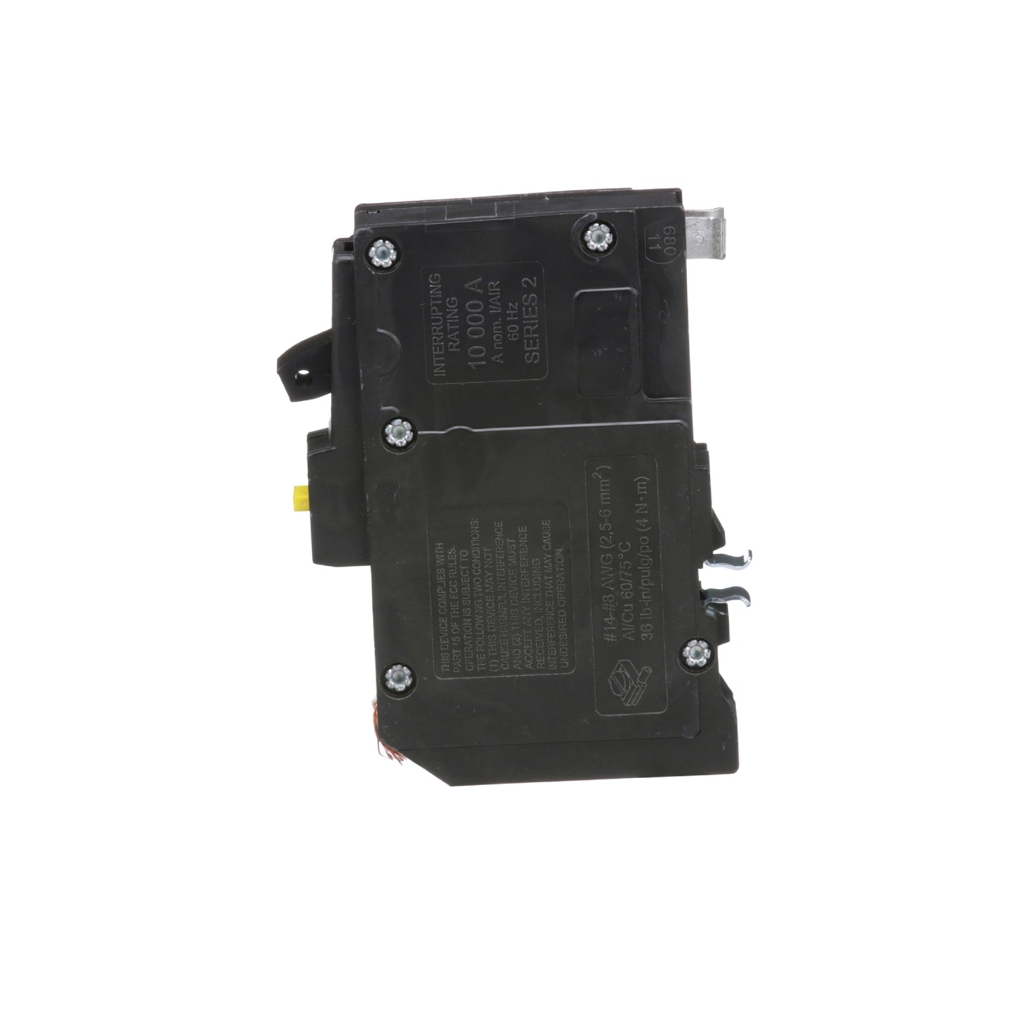 Interruptor Termoagnético 1 Polo 15 A con Protección Falla a Tierra Square D Enchufable Schneider Electric QO115GFI