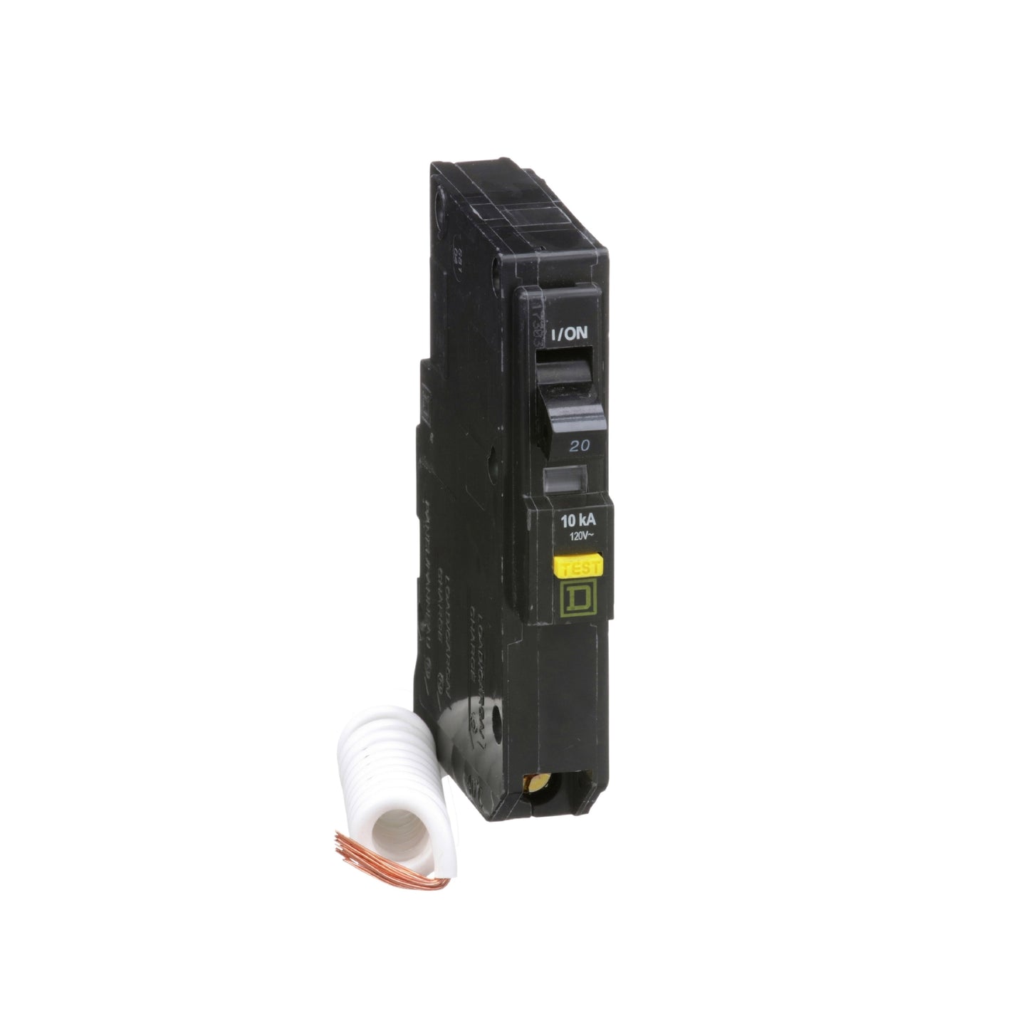 Interruptor Termoagnético 1 Polo 20 A con Protección Falla a Tierra Square D Enchufable Schneider Electric QO120GFI