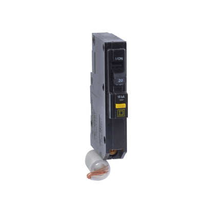 Interruptor Termoagnético 1 Polo 20 A con Protección Falla a Tierra Square D Enchufable Schneider Electric QO120GFI