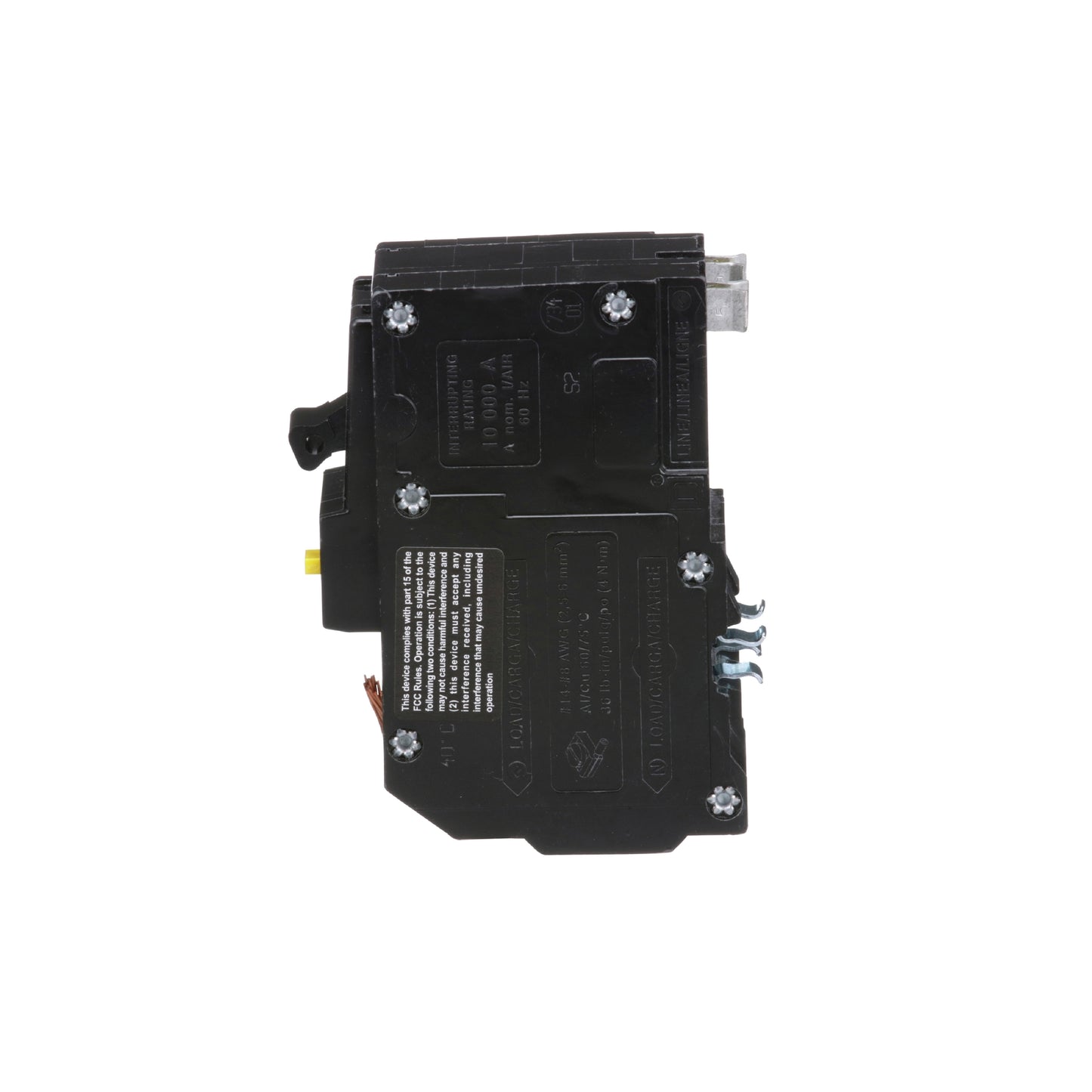 Interruptor Termomagnético QO 2 Polos 15 A, 6ma Gfi, 10 kA, Pgtail, Enchufable Schneider Electric QO215GFI