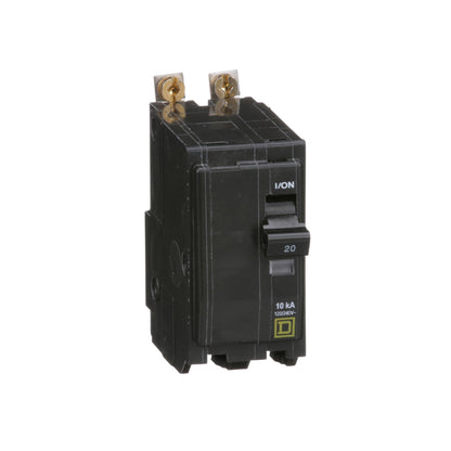 Interruptor Termomagnético 2 Polos 20 A Square D Atornillable Schneider Electric QOB220