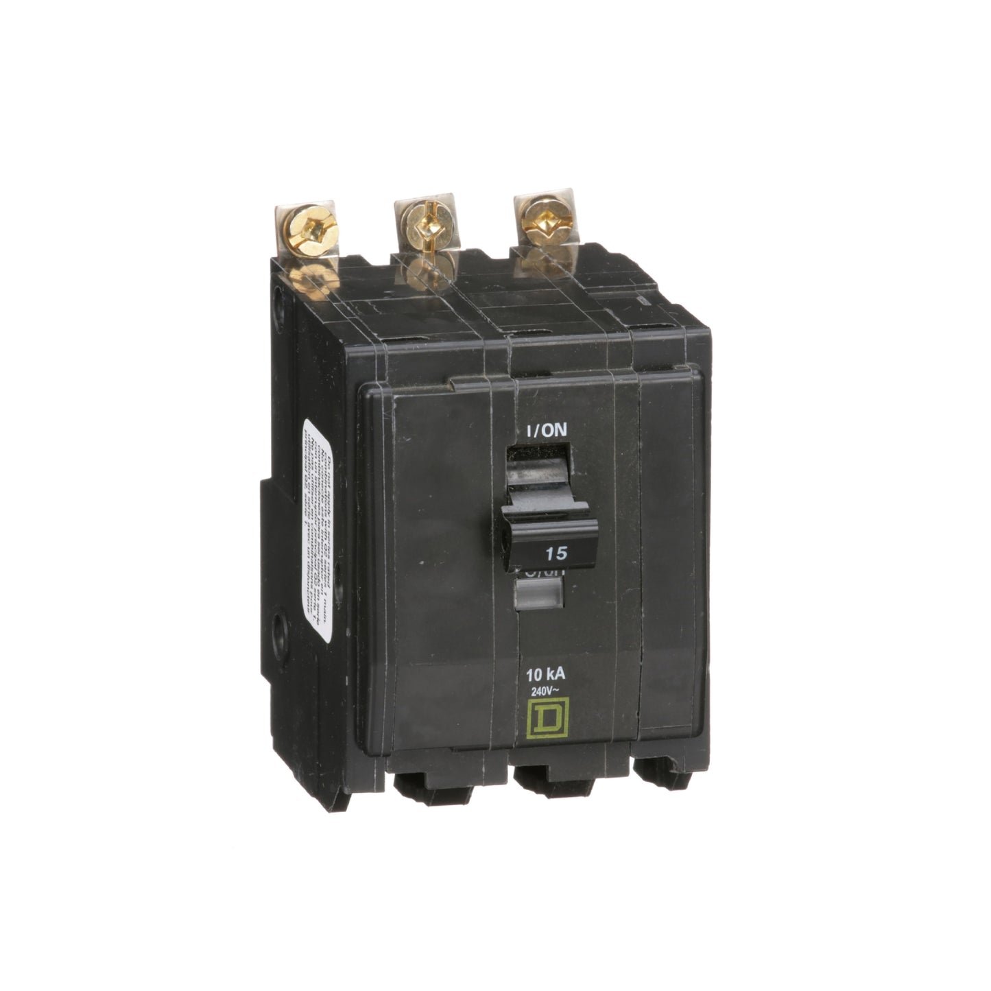 Interruptor Termomagnético 3 Polos 15 A Square D Atornillable Schneider Electric QOB315