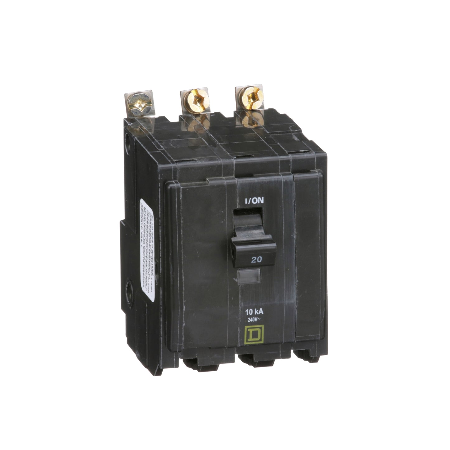 Interruptor Termomagnético 3 Polos 20 A Square D Atornillable Schneider Electric QOB320